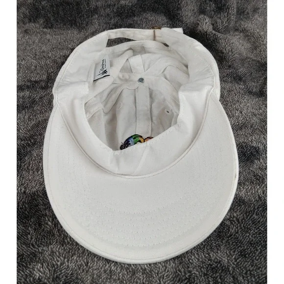 Disney Parks Rainbow Heart Hands Baseball Cap White Adjustable Strap Cotton - Picture 6 of 8
